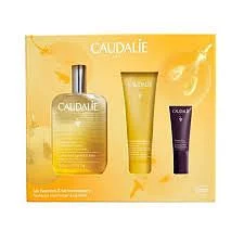 Caudalie Coffret Huile Elixir 100ml + Soleil Des Vignes Gel Douche 50ml + Premier Cru La Creme Yeux 5ml