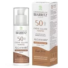 Biarritz Creme Solaire Teintee Spf30 Dore 50ml