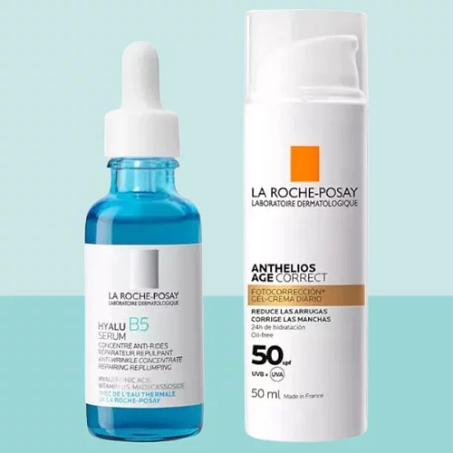 La Roche Posay Pack Anthelios Xl Gel-creme Anti-brillance Teinte Spf50+ 50ml + Hyalu B5 Serum 10ml