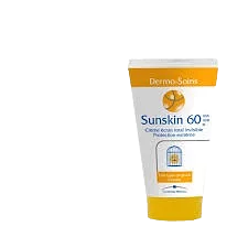 Sunskin 60 Dermo Soins Creme Solaire Tube 50ml