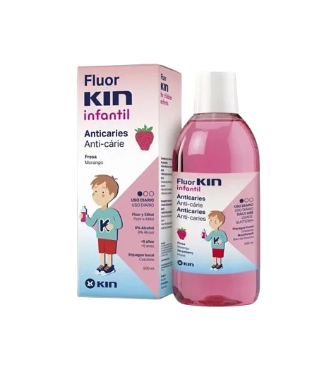 Kin Fluor Enfant Bain De Bouche Fraise 500ml