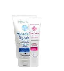 Dermo-soins Duo  Aposechev Creme Emolliente 250ml + Structuderm Anti-vergetue 75ml Offert