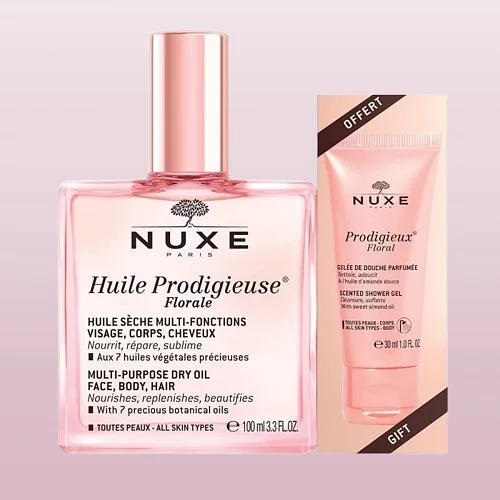 Nuxe Pack Huile Prodigieuse Floral 100ml + Prodigieux Floral Gelee De Douche Parfumee 30ml Offert