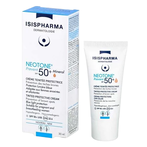 Isispharma Neotone Prevent Spf50+ Mineral Creme Teintee Mineral Protectrice Light 30ml Reference Coivisi065