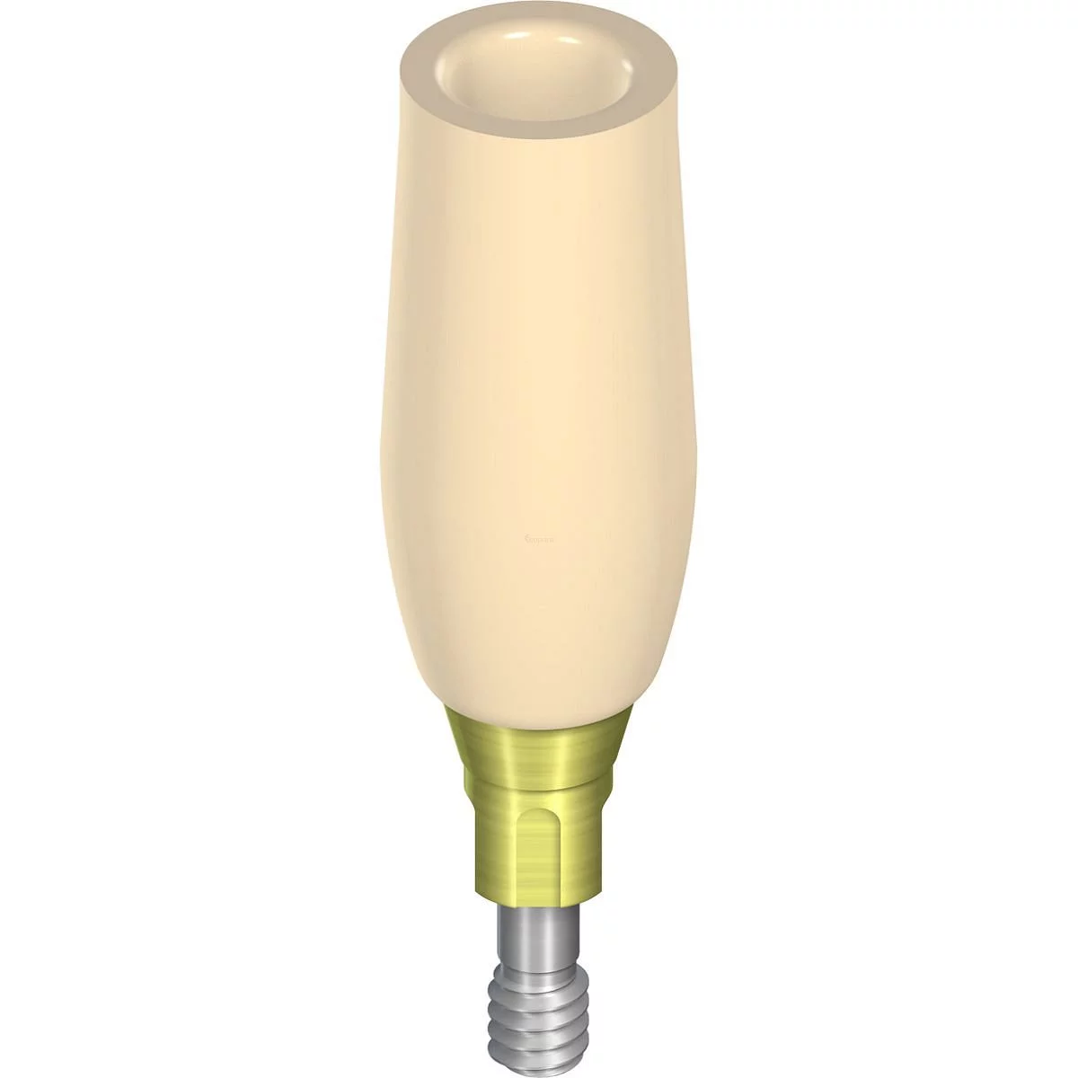 PARTIE SECONDAIRE PROVISOIRE NC VITA CAD TEMP HAUTEUR 11MM 5MM PMMA TAN REFERENCE 024.2372