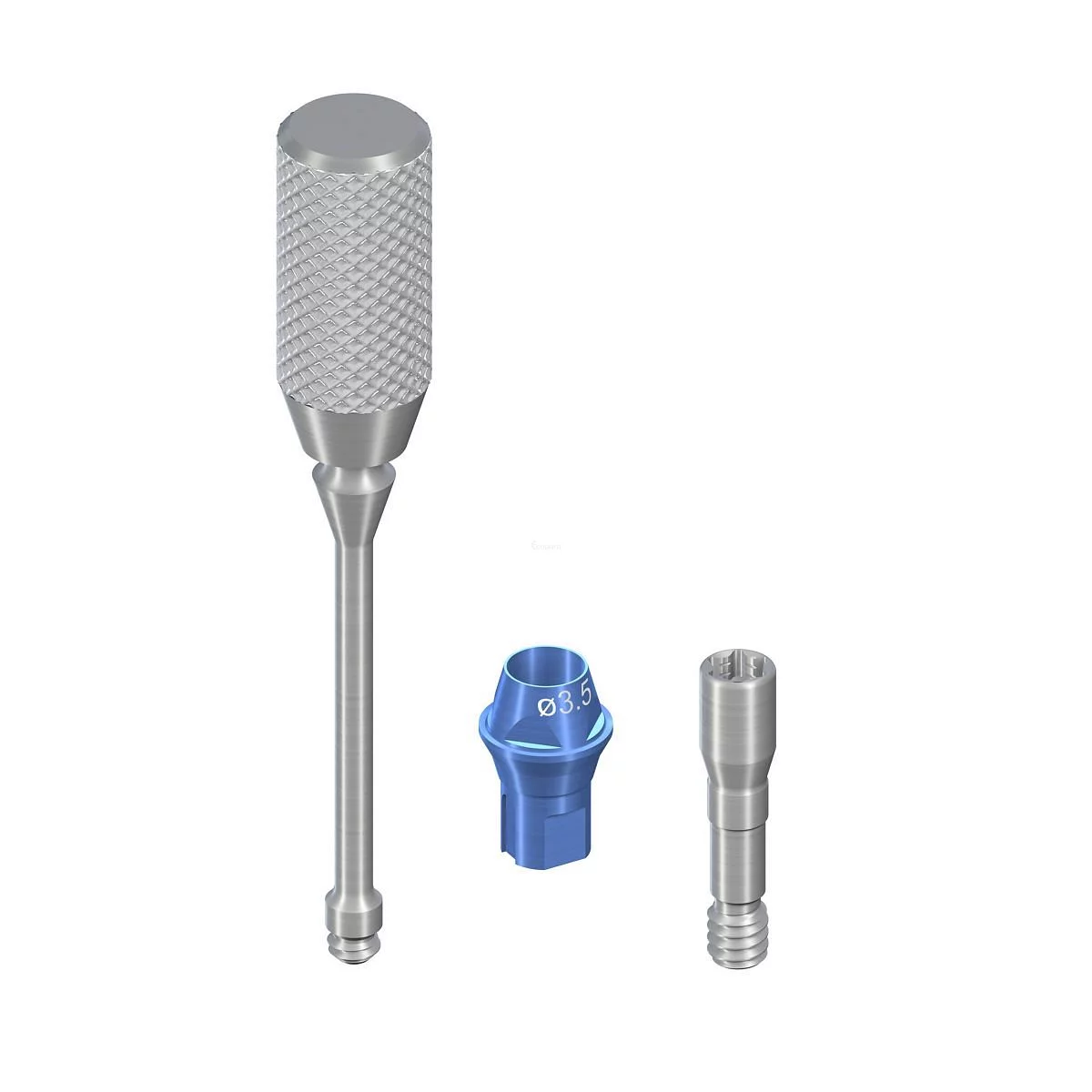 NC PARTIE SECONDAIRE VISSÉE TAN DROIT 0° 3.5MM GH 1MM REFERENCE 022.2745P