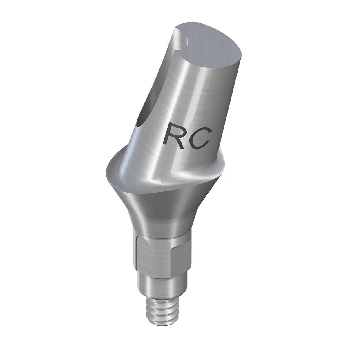 RC PARTIE SECONDAIRE ANATOMIQUE ANGULÉE 15° HAUTEUR DE LA GENCIVE 2MM TI REFERENCE 022.4152