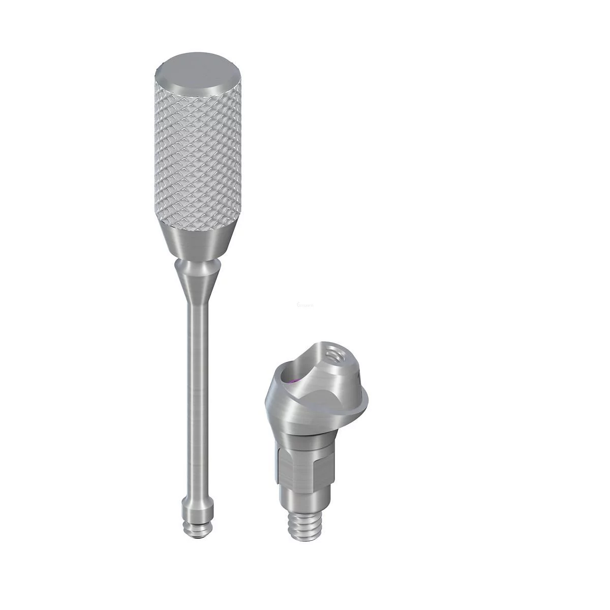 TITANE RC ANGULÉE 17° 4.6MM HG 2.5MM PARTIES SECONDAIRES VISSÉES REF 022.4747P