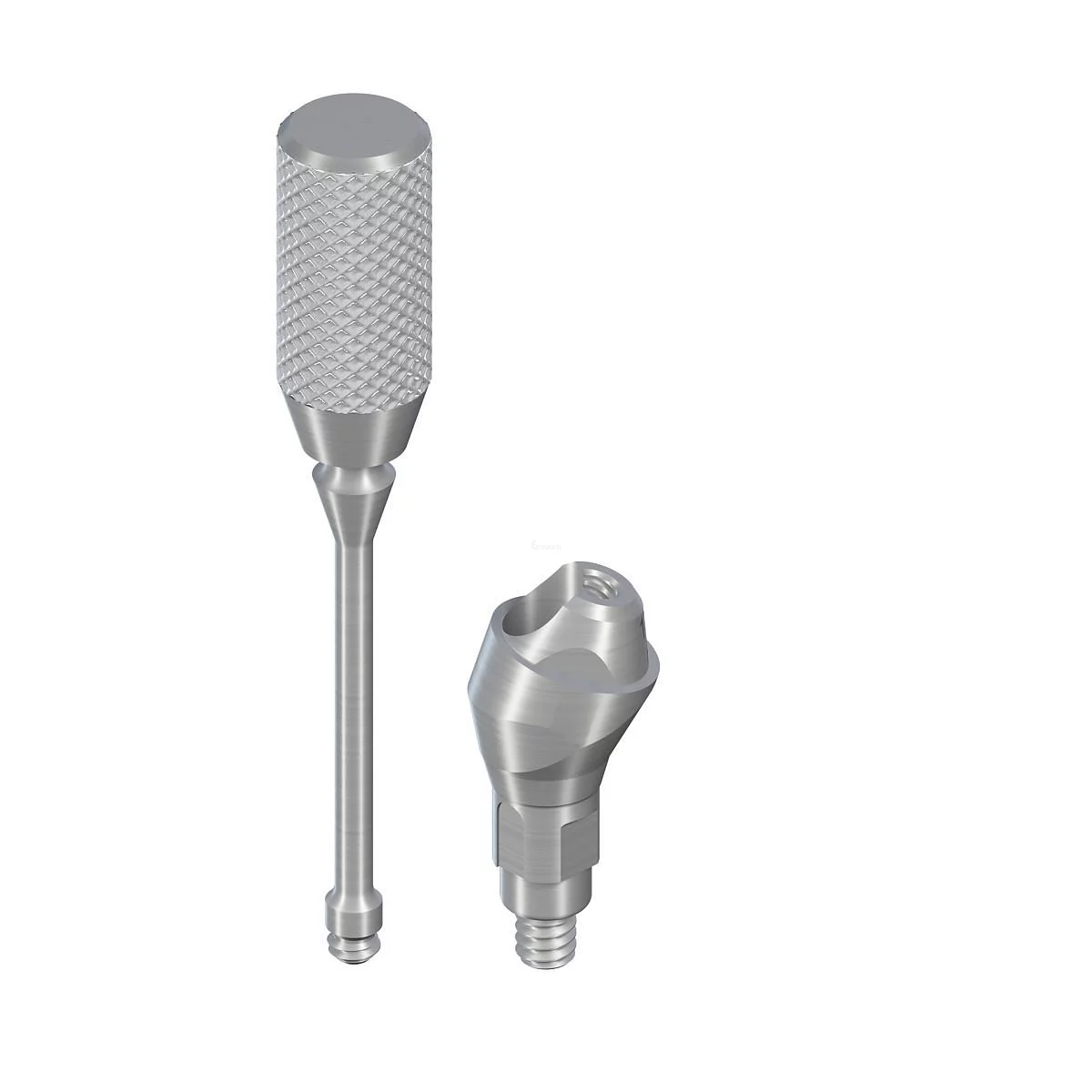 TITANE RC ANGULÉE 17° 4.6MM HG 4MM PARTIES SECONDAIRES VISSÉES REF 022.4752P