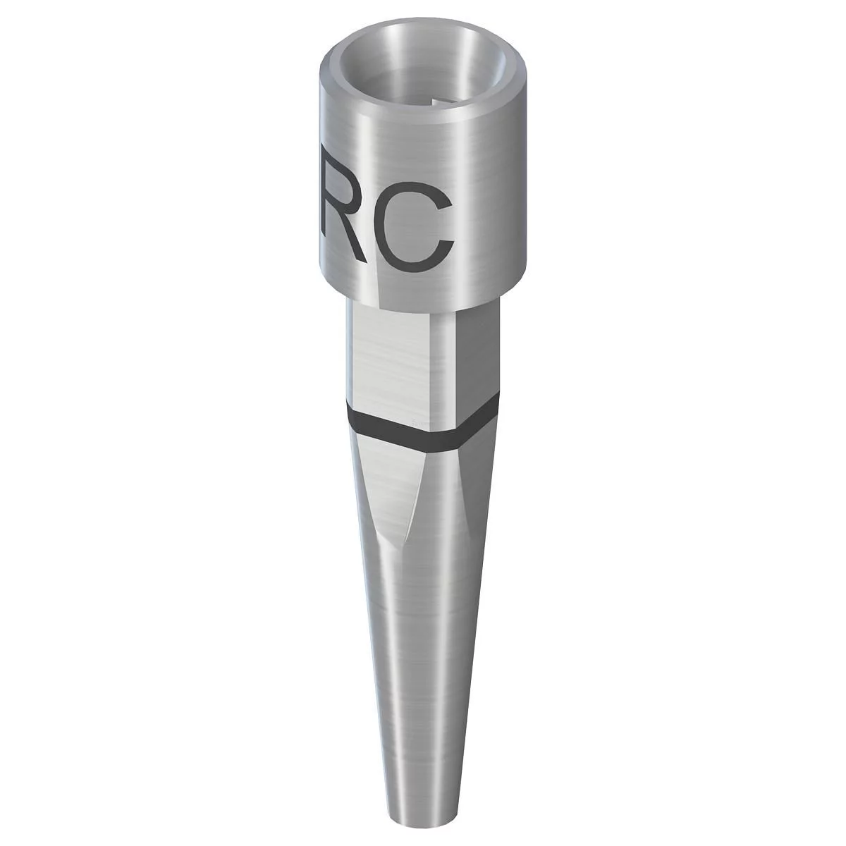 RC ANALOGUE D'IMPLANT REPOSITIONNABLE POUR PROCESSUS ENTIÈREMENT NUMÉRIQUE ET CONVENTIONNEL L 17MM ACIER INOXYDABLE REFERENCE 025.4102