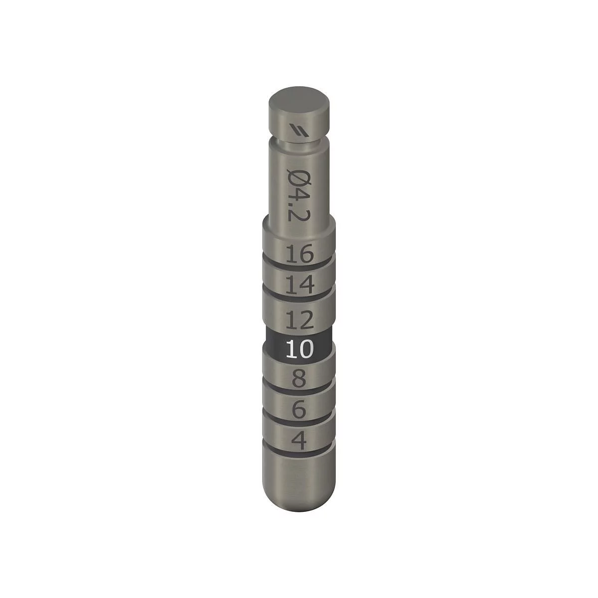 JAUGE DE PROFONDEUR D 4.2MM L 26MM TITANE PARTIES SECONDAIRES DE PLANIFICATION REF 046.451