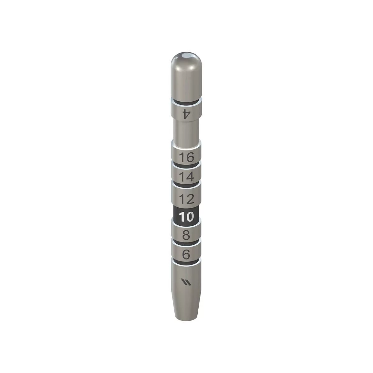 JAUGE DE PROFONDEUR D 2.8MM L 27MM TITANE PARTIES SECONDAIRES DE PLANIFICATION REF 046.705