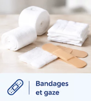 Bandages et gaze